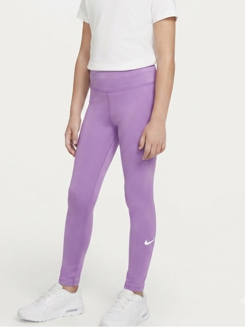 Girls Nike Dri-FIT Leggings Purple Size S Small Athletic Yoga Pants Activewear